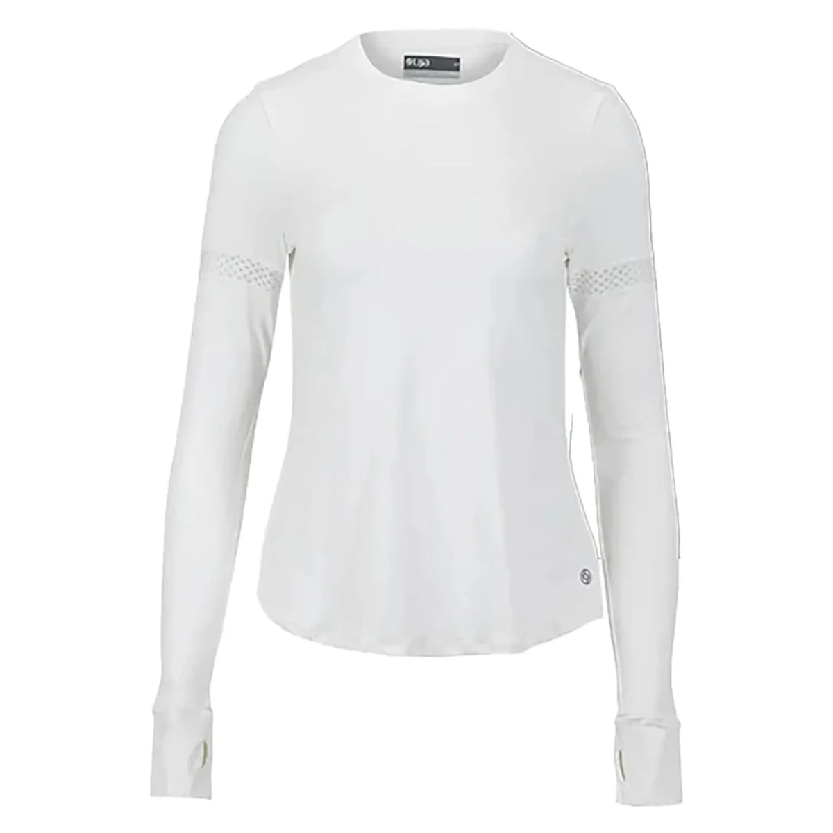 Women's Pacer Long Sleeve Tennis Top-Apparel-Lija-WHITE-XS, [current_file_name-Tennis Express
