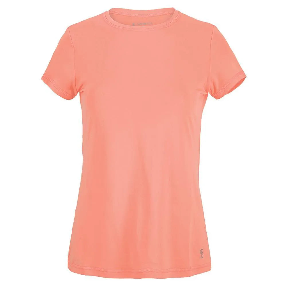 Women's UV Short Sleeve Tennis Top-Apparel-Sofibella-93239-BUBBLE-L-Tennis Express