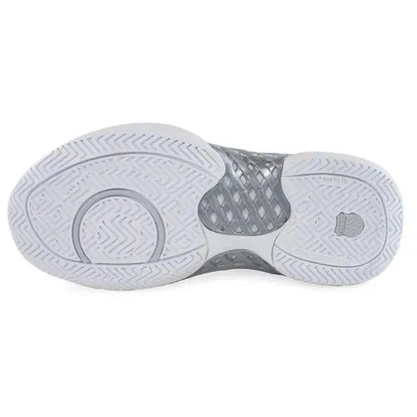 Women's HyperCourt Express Leather Tennis Shoes White and Silver
