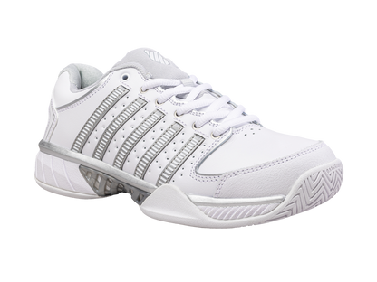 K-Swiss Women's Shoes Womens Hypercourt Express Leather | White/Silver/Glacier Gray