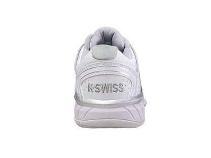 K-Swiss Women's Shoes Womens Hypercourt Express Leather | White/Silver/Glacier Gray