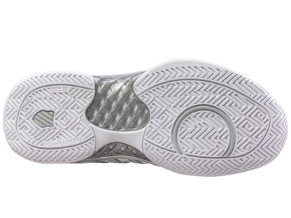 K-Swiss Women's Shoes Womens Hypercourt Express Leather | White/Silver/Glacier Gray