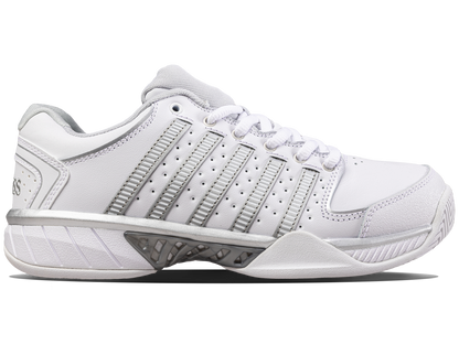 K-Swiss Women's Shoes Womens Hypercourt Express Leather | White/Silver/Glacier Gray