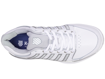 K-Swiss Women's Shoes Womens Hypercourt Express Leather | White/Silver/Glacier Gray