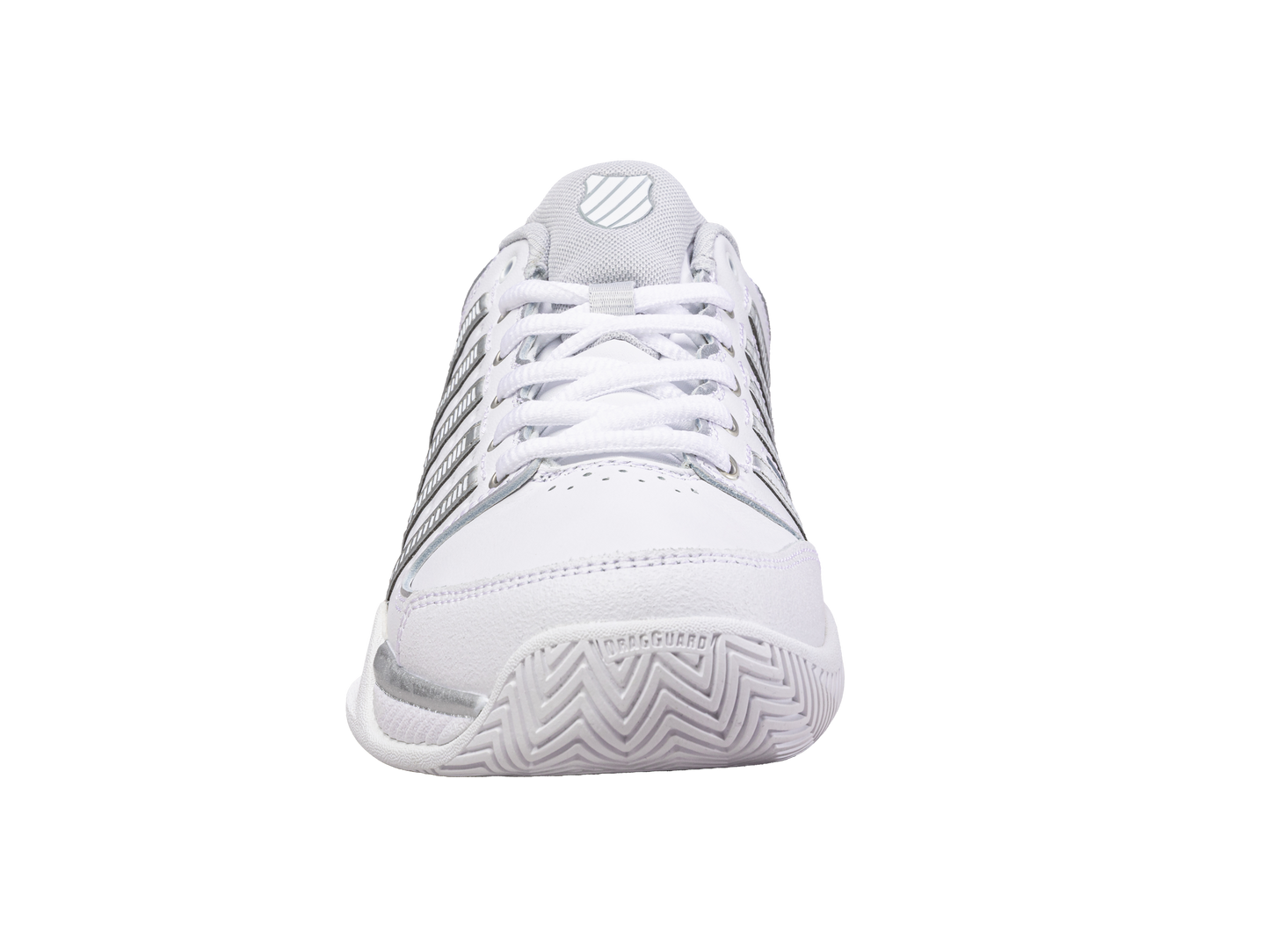 K-Swiss Women's Shoes Womens Hypercourt Express Leather | White/Silver/Glacier Gray
