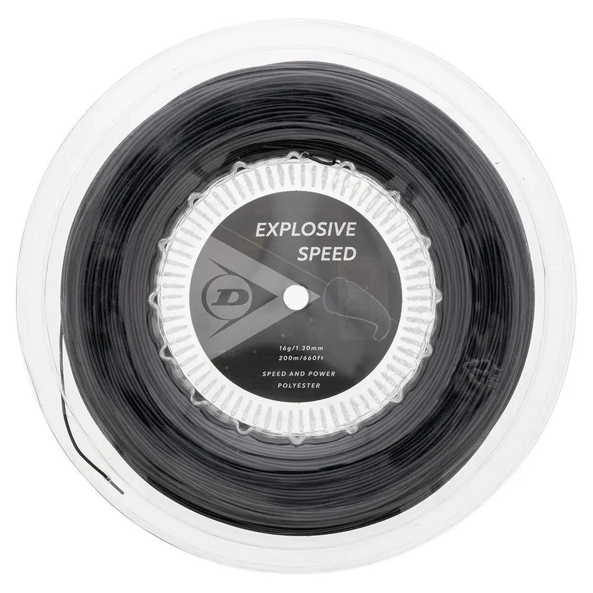 Explosive Speed Black 16G Tennis String Reel-Strings-Dunlop-93445-DEFAULT-L-Tennis Express