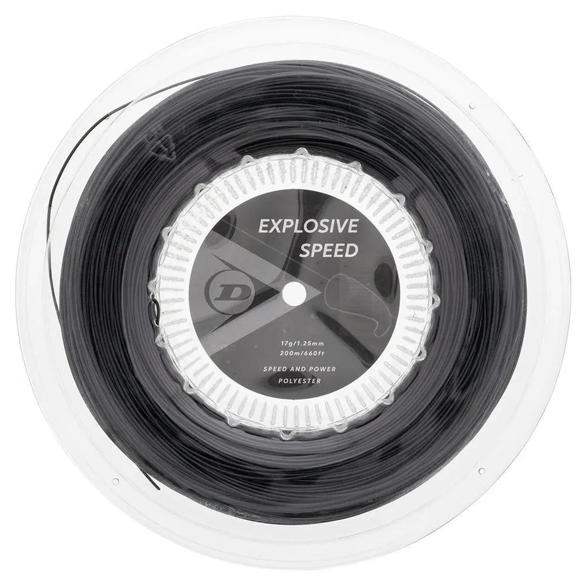 Explosive Speed Black 17G Tennis String Reel-Strings-Dunlop-93446-DEFAULT-L-Tennis Express