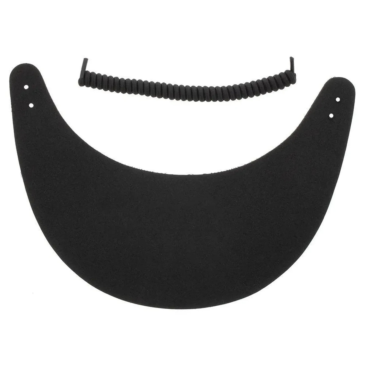Foam Tennis Visor with Coil-Apparel-Clarke-93452-BLACK-L-Tennis Express