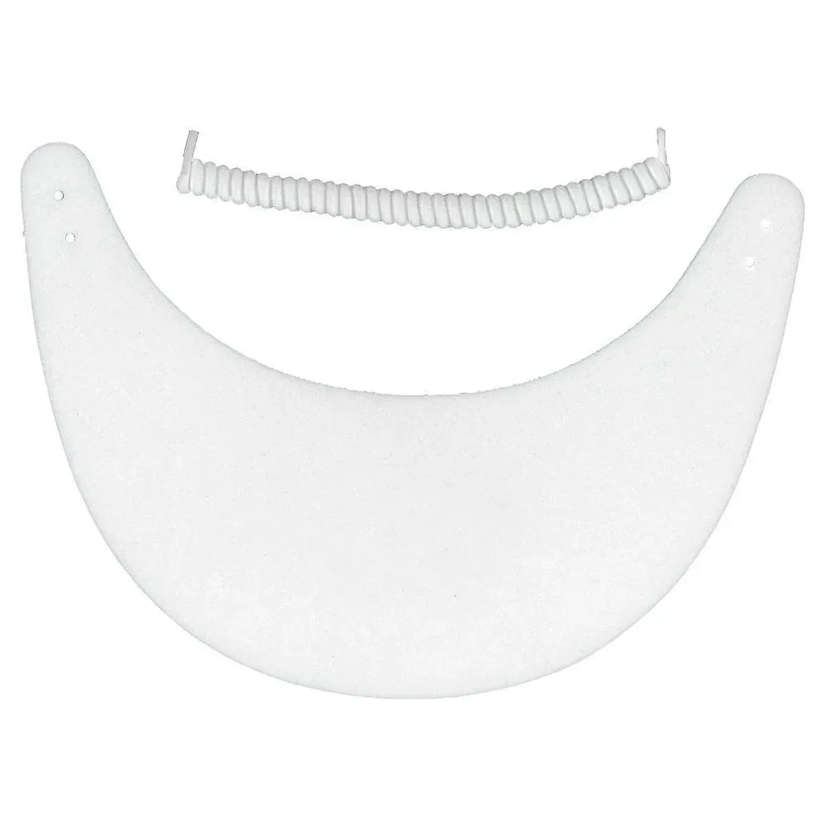 Foam Tennis Visor with Coil-Apparel-Clarke-93452-WHITE-L-Tennis Express