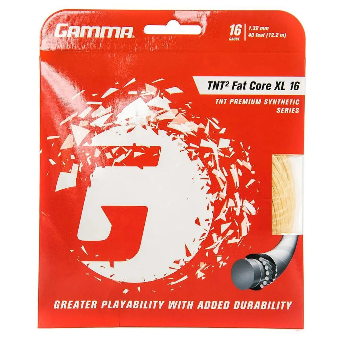 TNT2 Fat Core XL Tennis String-Strings-Gamma-93810-DEFAULT-L-Tennis Express