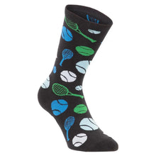 Novelty Tennis Socks (Sizes 8-12)-Socks-Racquet Inc-94285-12_BLACK-L-Tennis Express