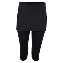 Women's Tennis Capri Skort-Apparel-BloqUV-94403-BLACK-L-Tennis Express