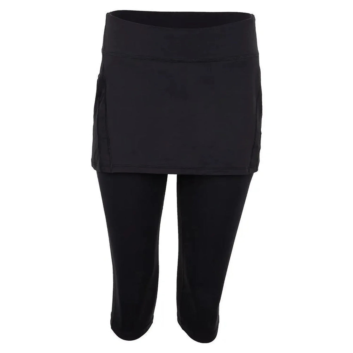 Women's Tennis Capri Skort-Apparel-BloqUV-94403-BLACK-L_3cebcaf1-3a2b-4eb8-81a9-9a2c5e986686-Tennis Express