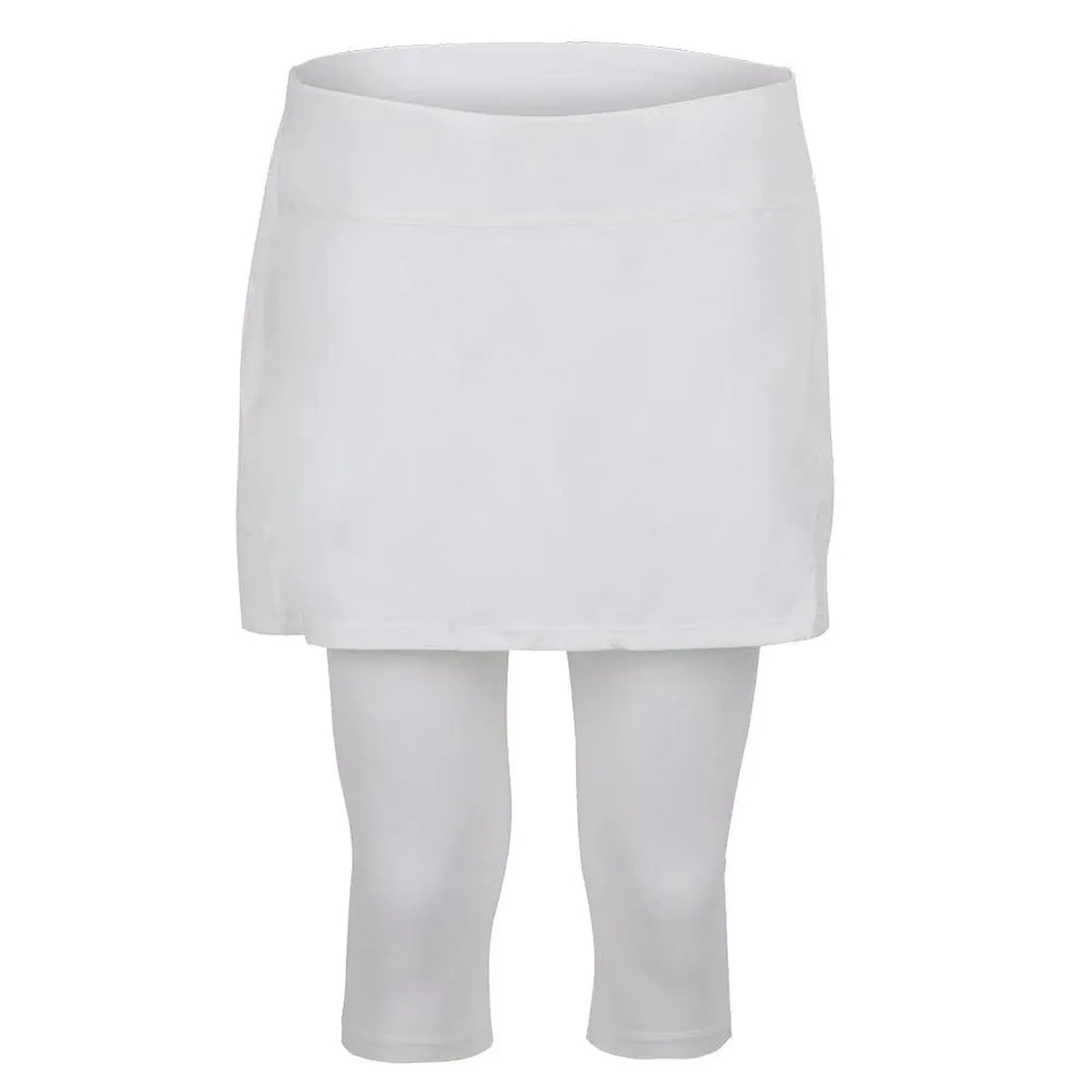 Women's Tennis Capri Skort-Apparel-BloqUV-94403-WHITE-L_872a6460-6a68-4738-b7a8-c156249a0a87-Tennis Express
