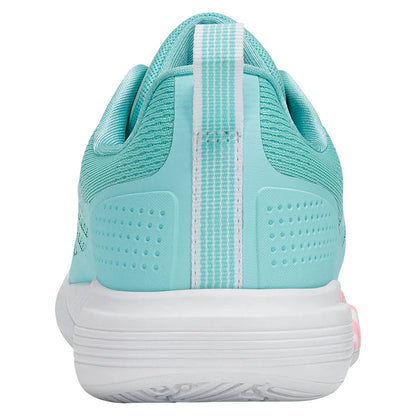 Women's Ultra Court Padel Shoes Soft Neon Blue and White