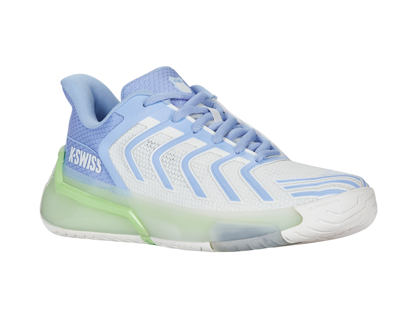 K-Swiss Women's Shoes Ultrashot 4 | Lucent White/Dutch Canal/Paradise Green