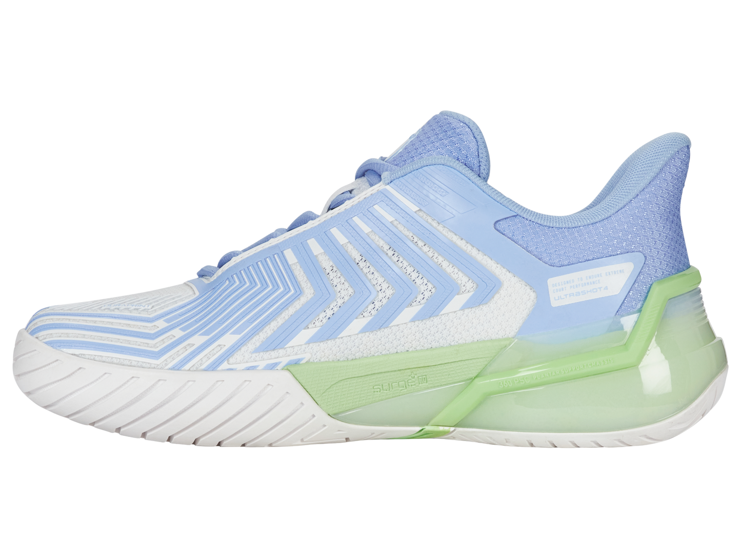 K-Swiss Women's Shoes Ultrashot 4 | Lucent White/Dutch Canal/Paradise Green
