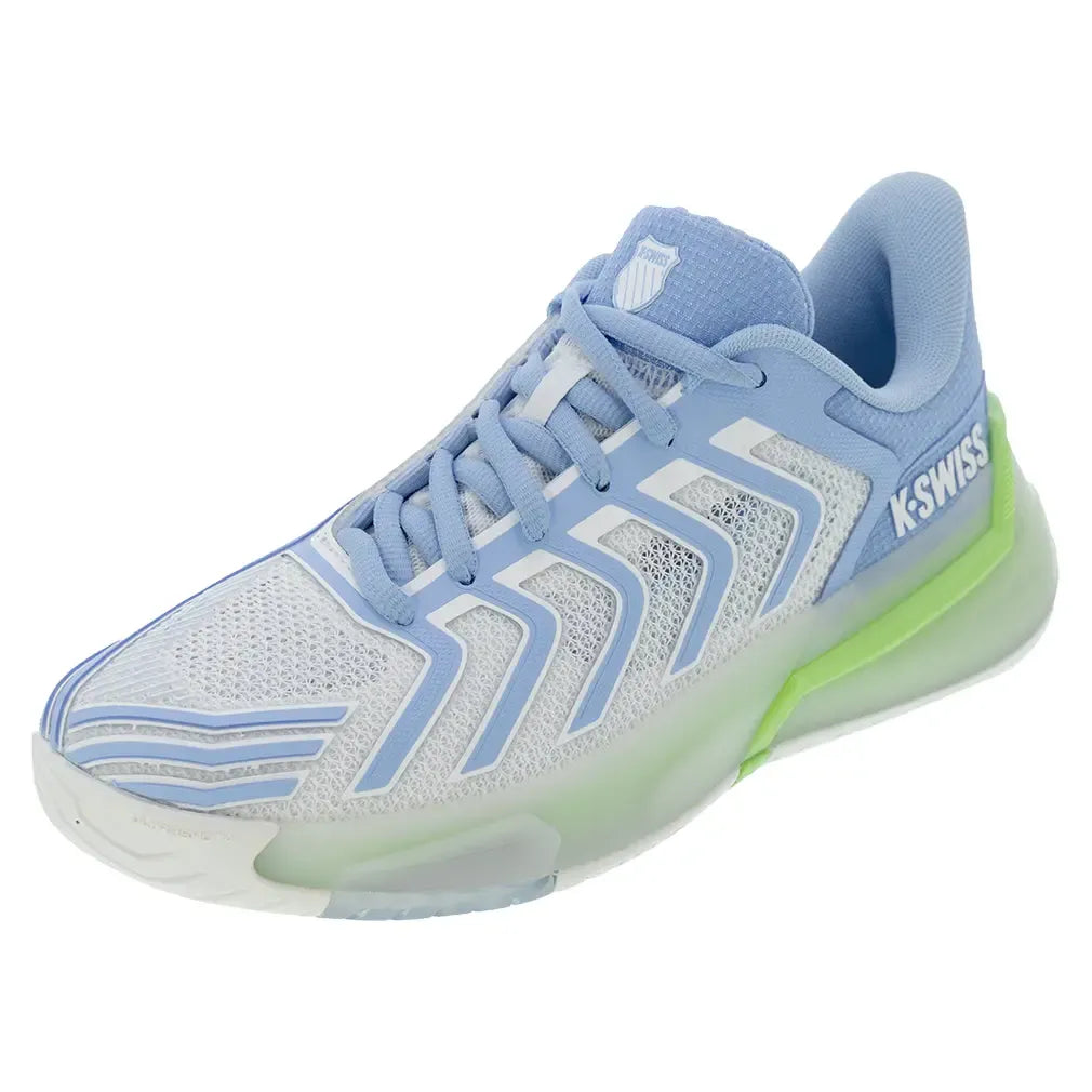 Women's Ultrashot 4 Tennis Shoes Lucent White and Dutch Canal-Footwear-K-Swiss-94437-126U25copy-Tennis Express