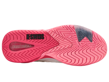 K-Swiss Women's Shoes Ultrashot 4 | White/Neon Pastel Pink/Hot Neon Pink