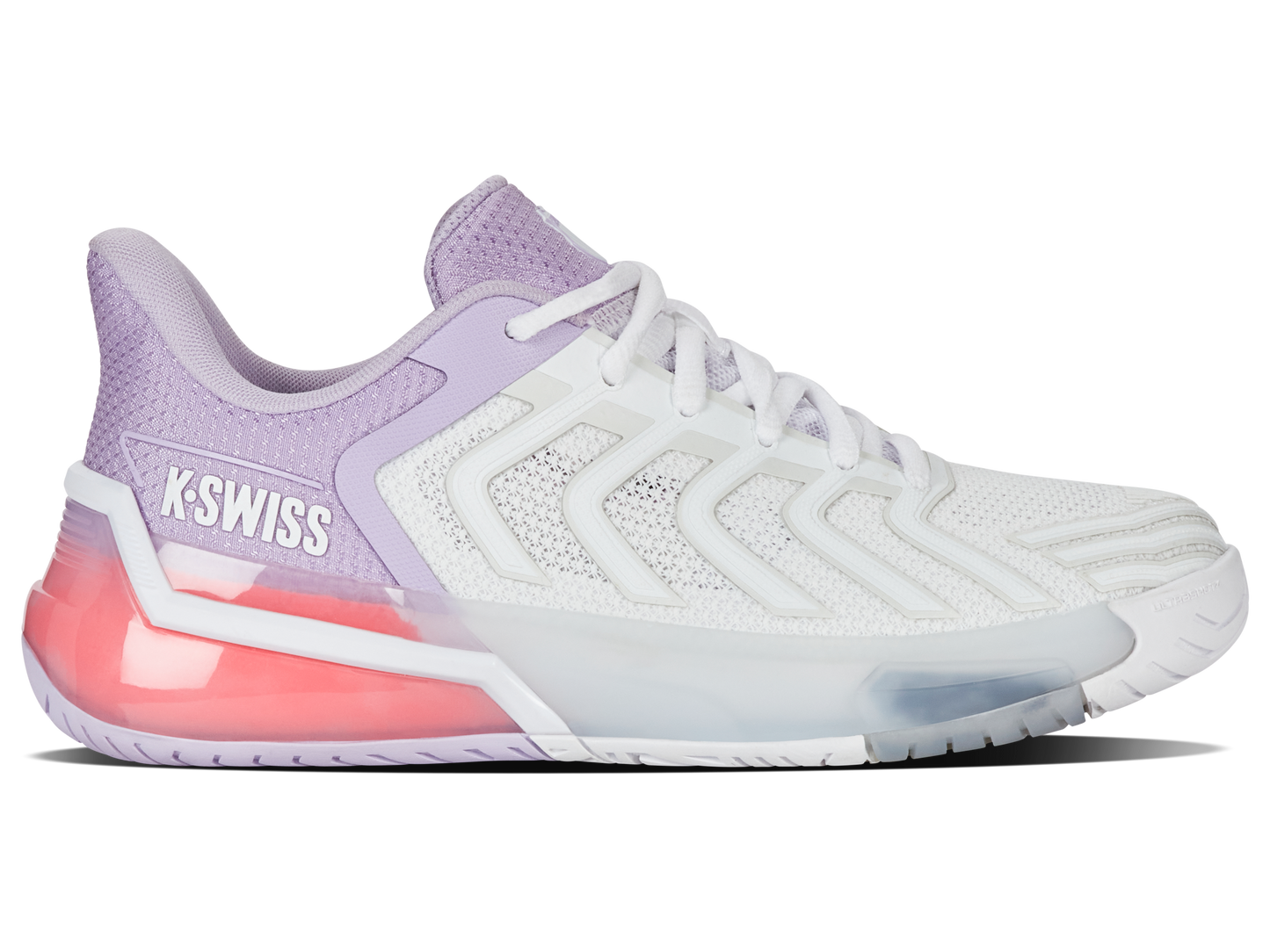K-Swiss Women's Shoes Ultrashot 4 | White/Orchid Petal/Neon Blaze