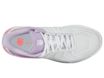 K-Swiss Women's Shoes Ultrashot 4 | White/Orchid Petal/Neon Blaze