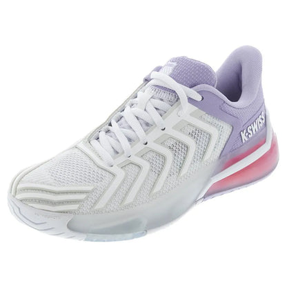 Women's Ultrashot 4 Tennis Shoes White and Orchid Petal-Footwear-K-Swiss-94437-182S25-Tennis Express