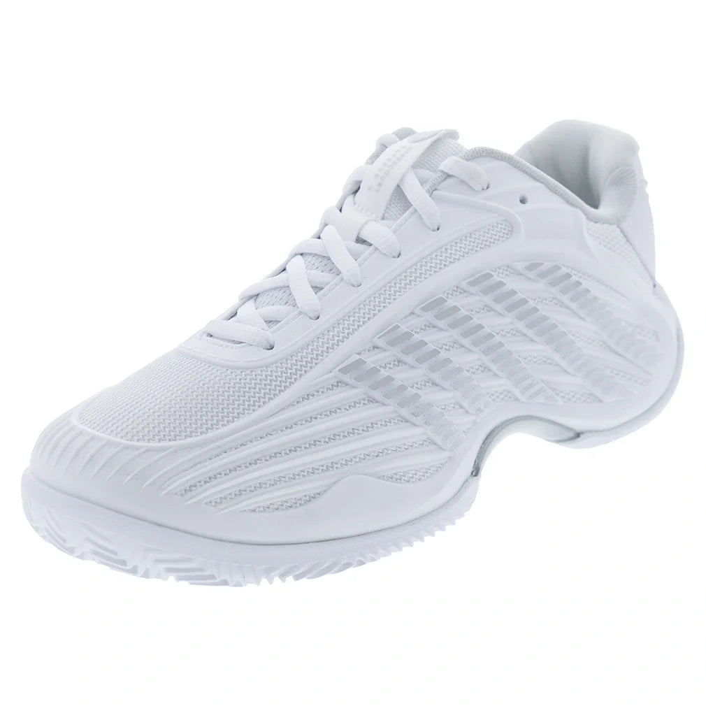 Women's Hypercourt Express 3 Clay Tennis Shoes White and Dawn Blue