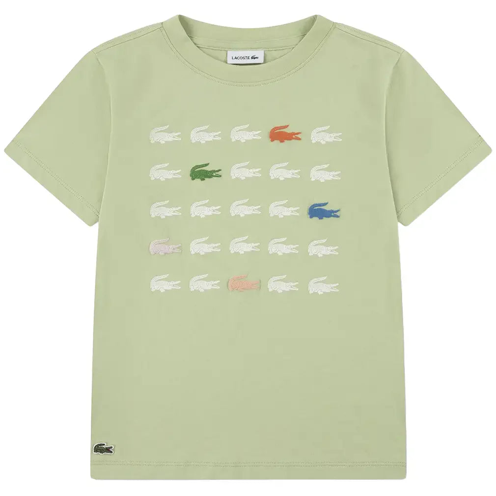 Boys' Croc Grid Tennis Tee-Apparel-Lacoste-947587-UyB-1-Tennis Express