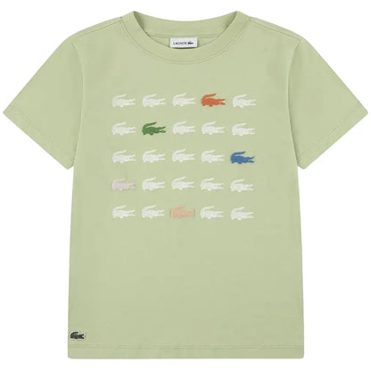 Boys' Croc Grid Tennis Tee-Apparel-Lacoste-947587-UyB-1-Tennis Express