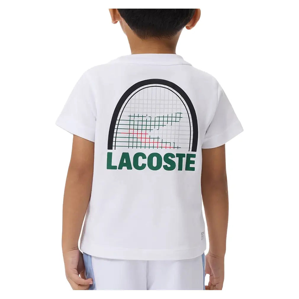 Boys' Medvedev Tennis Racquet Tee White