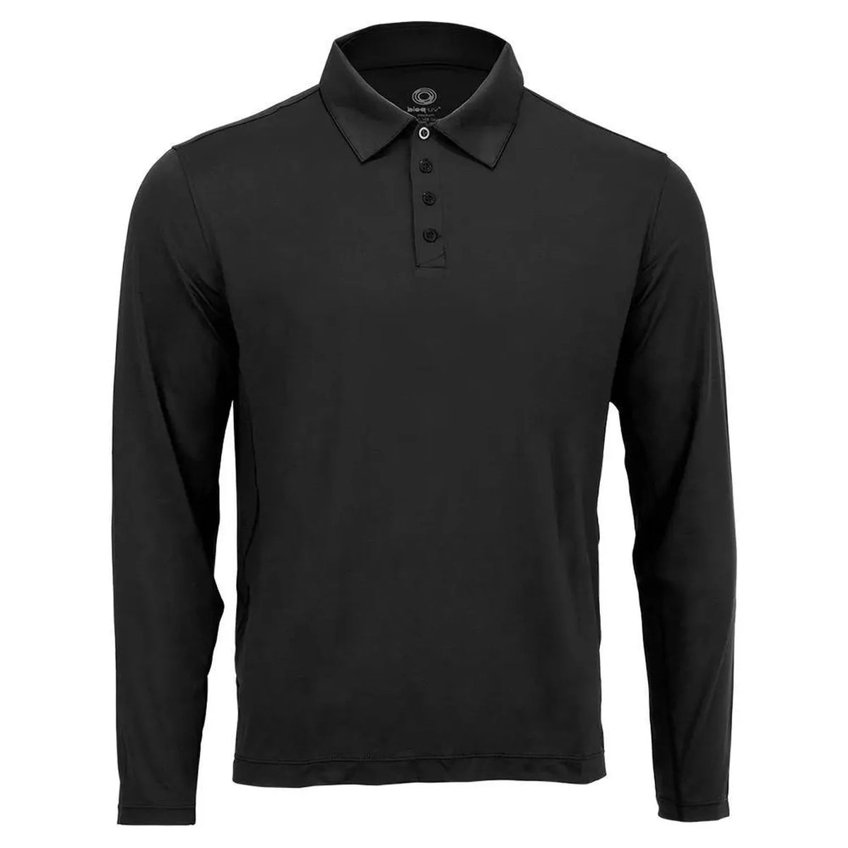 Men's Long Sleeve Tennis Polo-Apparel-BloqUV-94943-BLACK-L_b72a8725-01dc-4c28-b60a-513128290615-Tennis Express