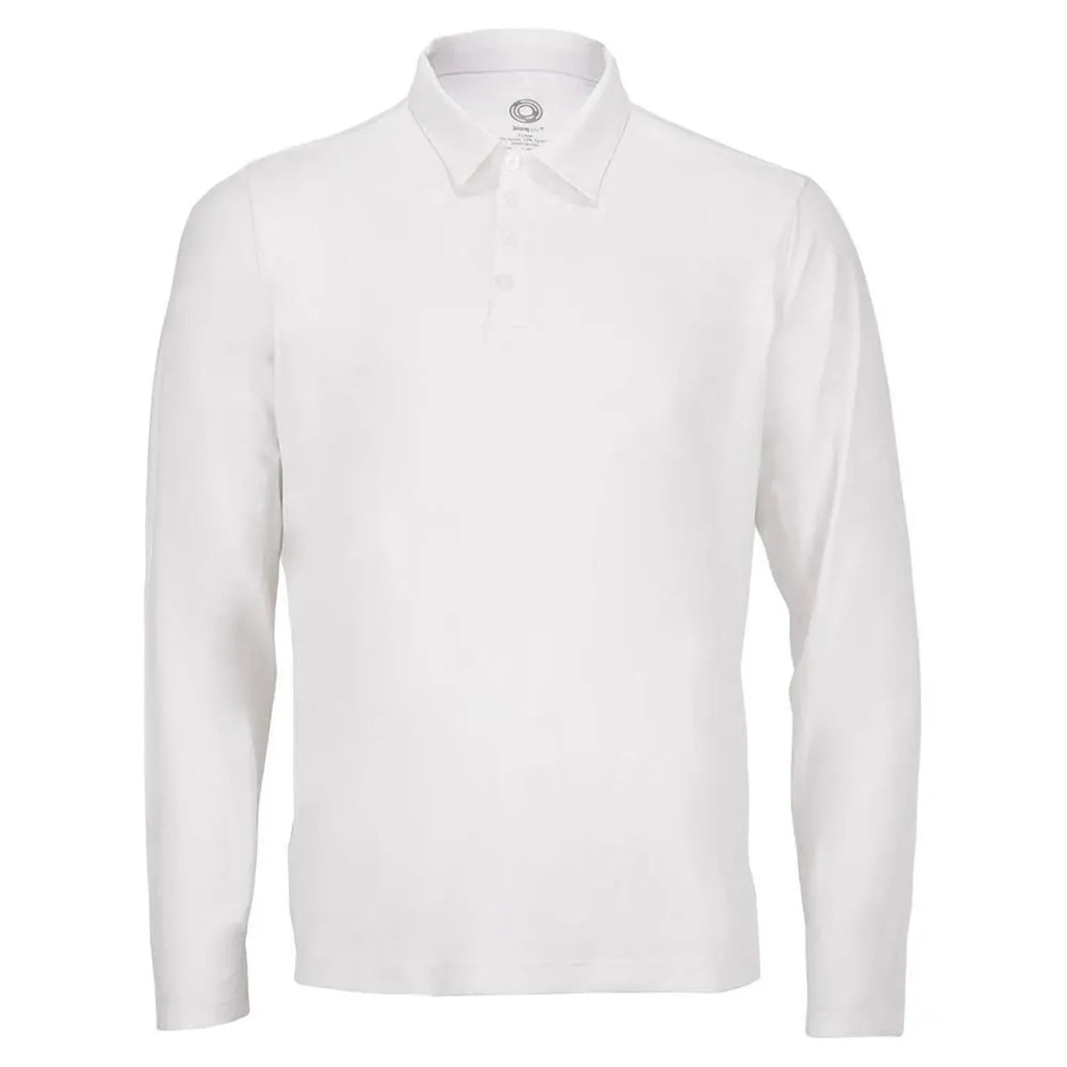 Men's Long Sleeve Tennis Polo-Apparel-BloqUV-94943-WHITE-L_88cfaeff-3aa0-438e-add8-74904a3c3db6-Tennis Express
