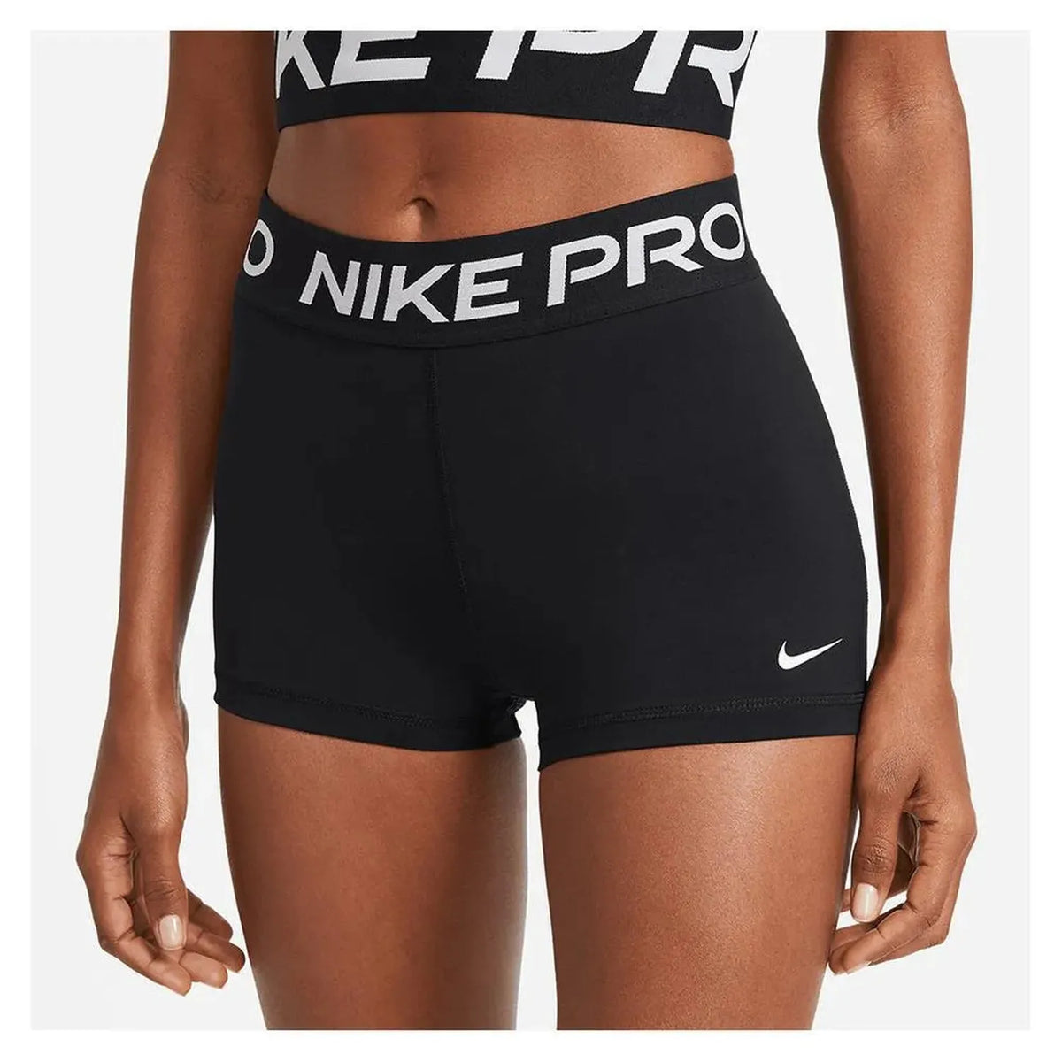 Women's Pro 3" Training Shorts-Apparel-Nike-95123-010_BLACKWT-L-Tennis Express
