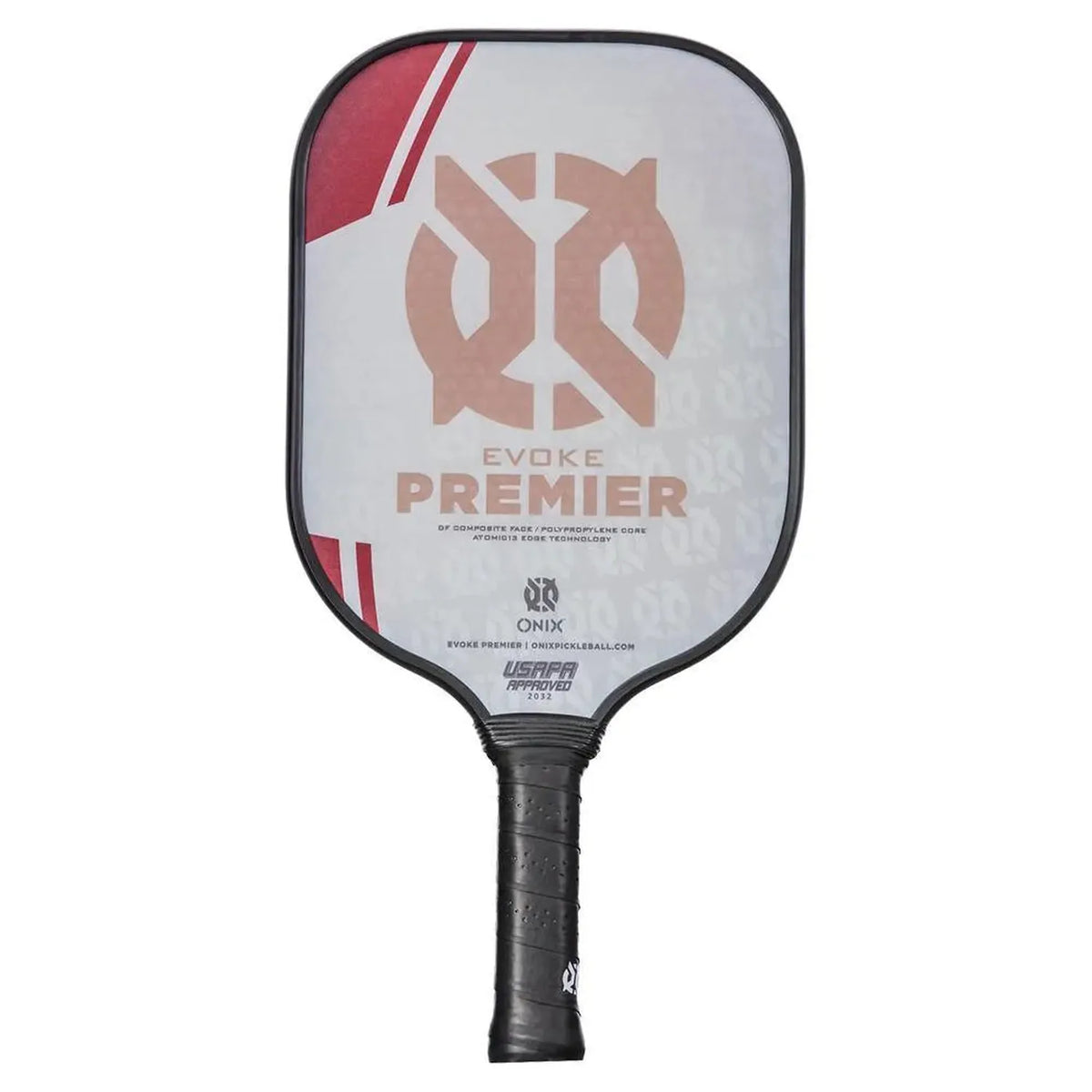 Evoke Premier Pickleball Paddle-Racquets-Onix-95190-RED-L-Tennis Express