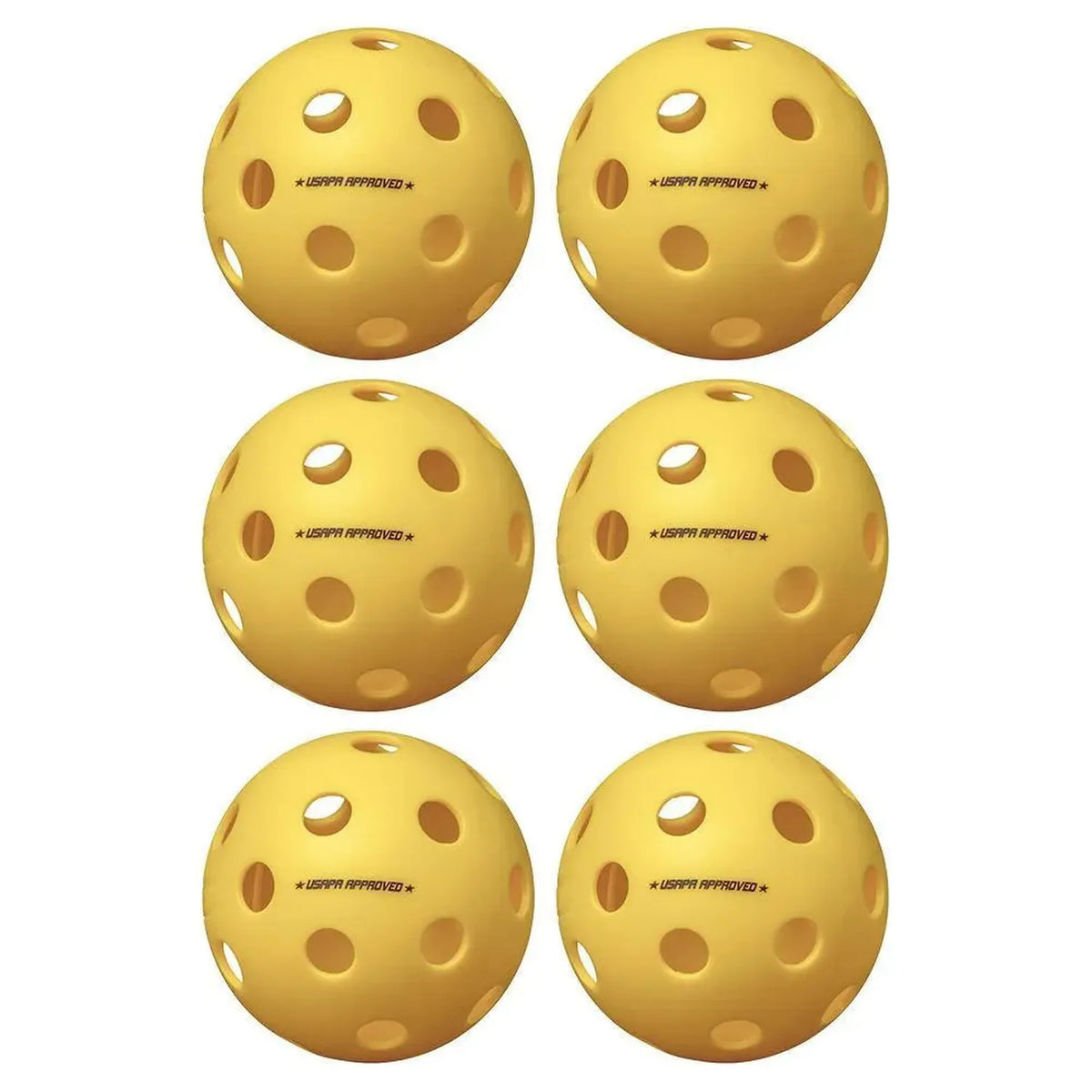 Fuse Indoor Pickleballs Yellow 6-Pack-Balls-Onix-95198-DEFAULT-L-Tennis Express