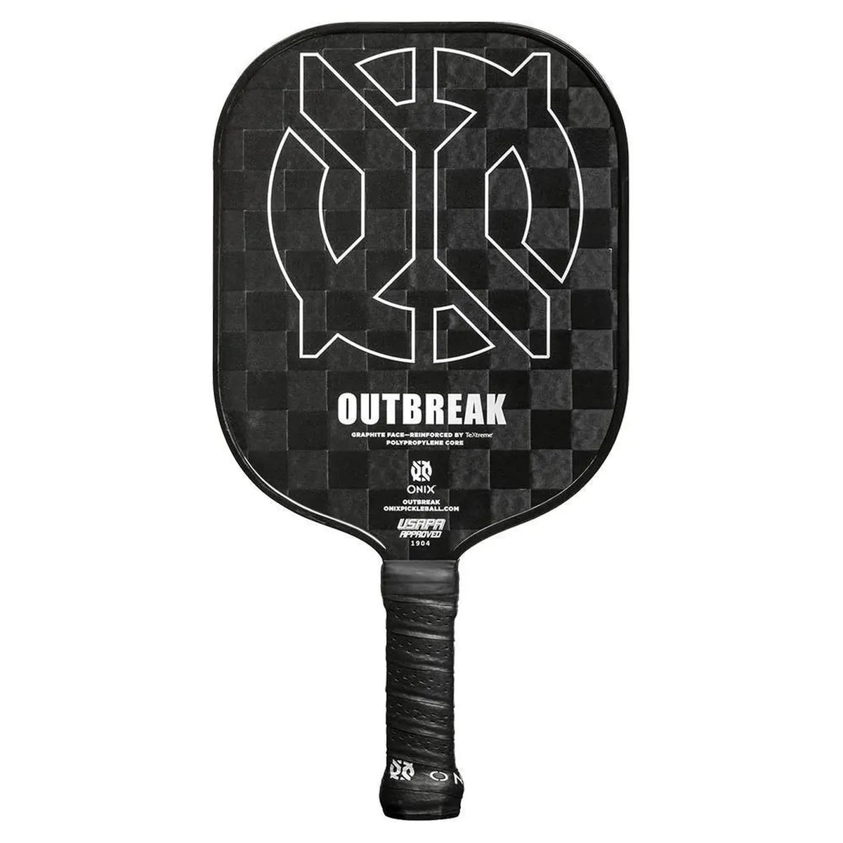 Outbreak Graphite Pickleball Paddle-Racquets-Onix-95202-BLACK-L-Tennis Express