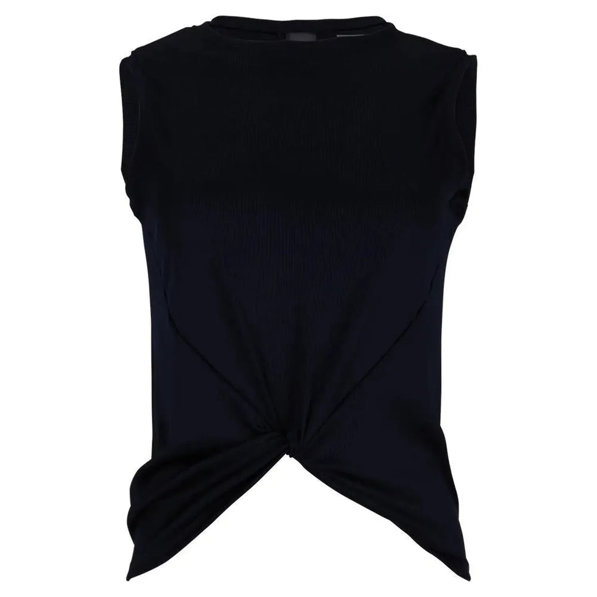 Women's Twist Front Tennis Tank-Apparel-Lucky In Love-95644-001_BLACK-L-Tennis Express