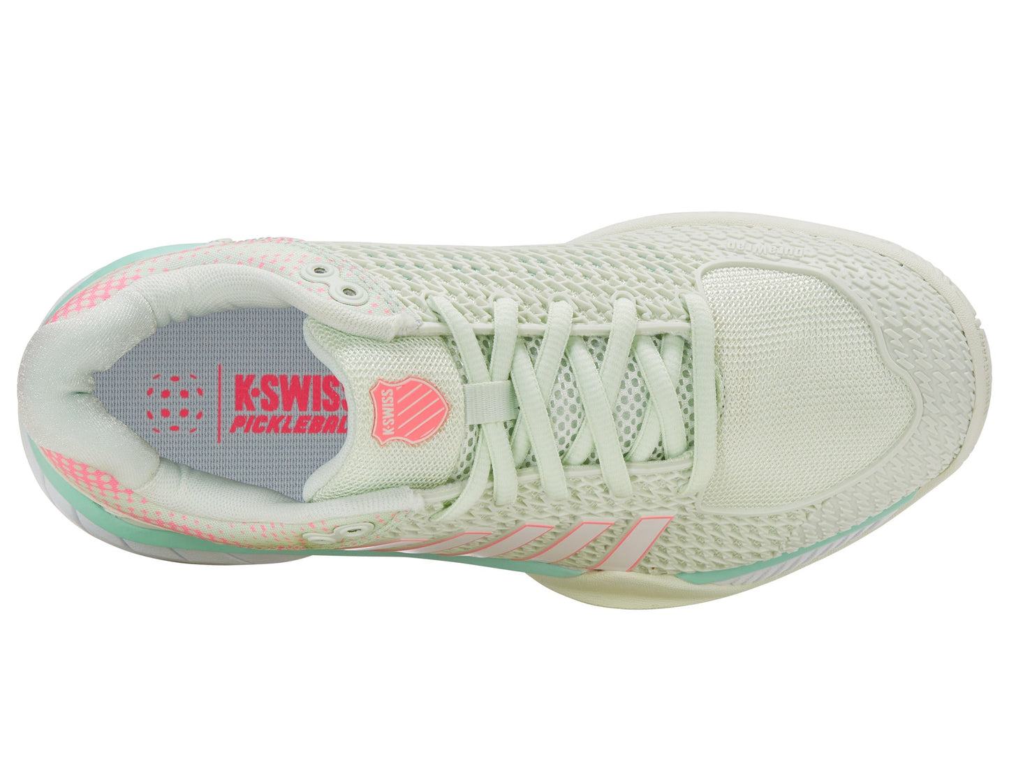 K-Swiss Women's Shoes Express Light Pickleball | Ice/Honeydew/Neon Pastel Pink