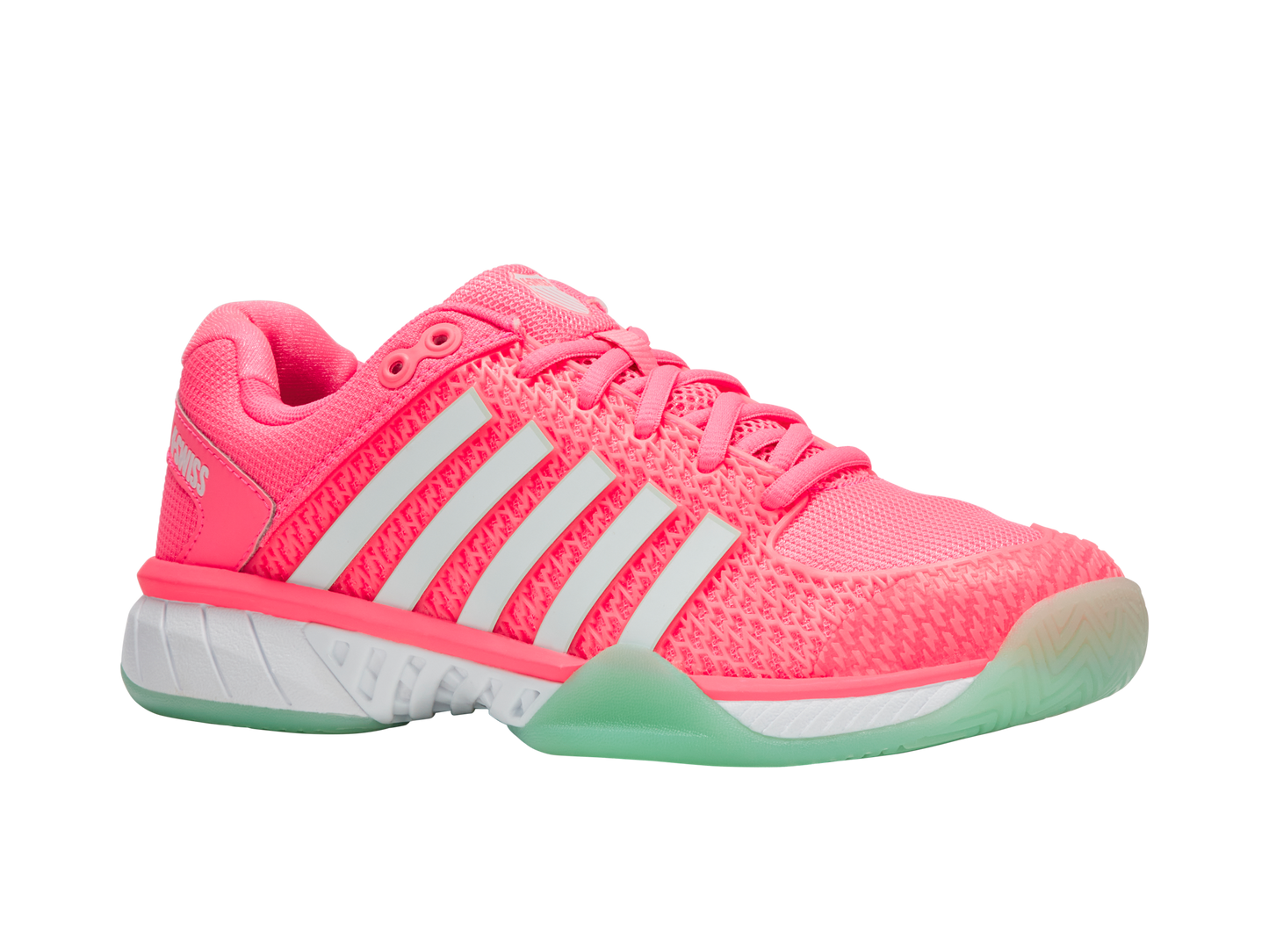 K-Swiss Women's Shoes Express Light Pickleball | Neon Pastel Pink/Neon Mint/White
