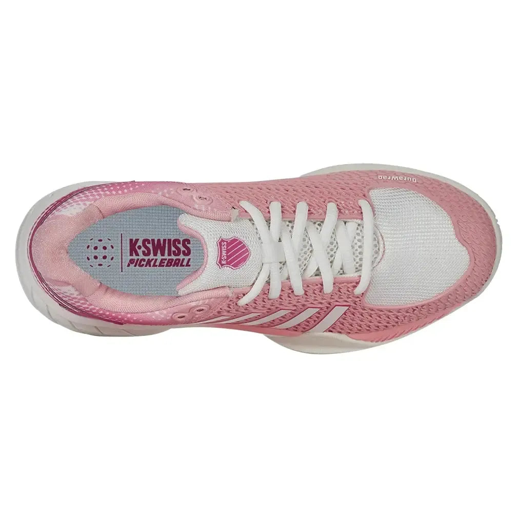 Women's Express Light Pickleball Shoes Raspberry Sorbet and Cloud Dancer