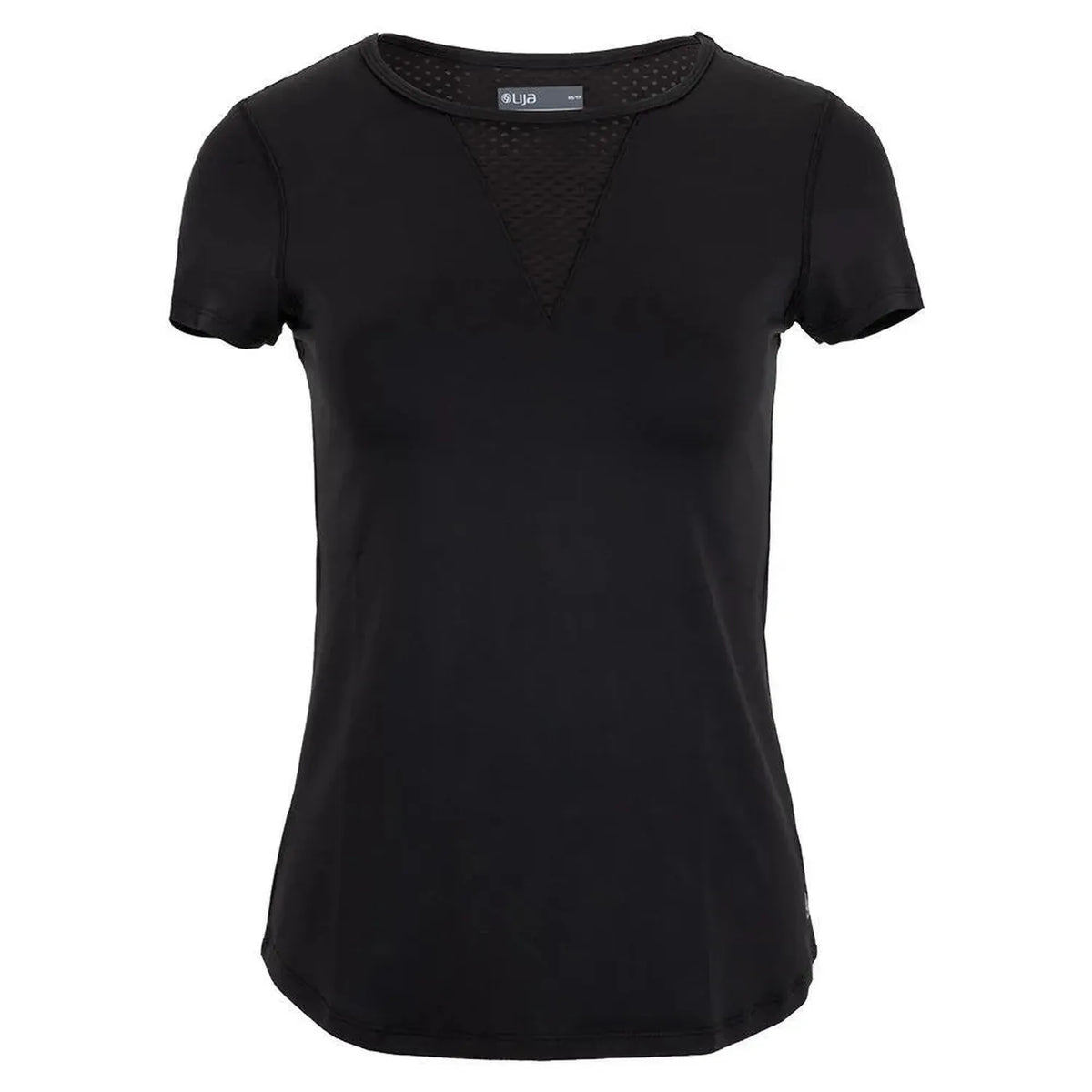 Women's Deep V Tennis Top-Apparel-Lija-96603-BLACK-L-Tennis Express
