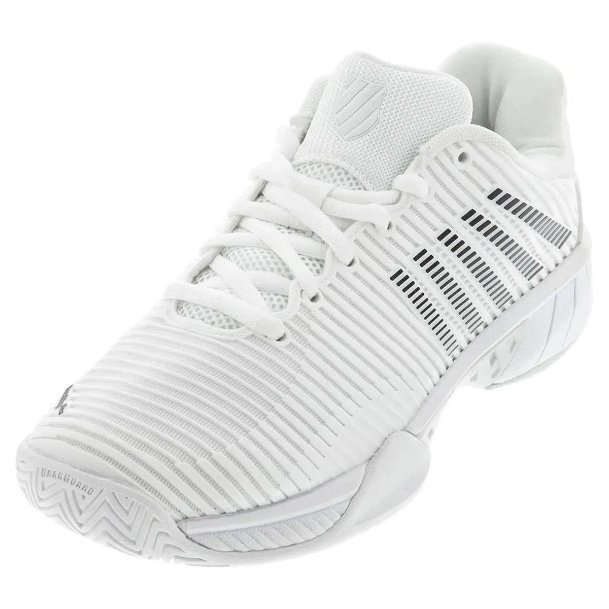Women's Hypercourt Express 2 Tennis Shoes White and Black-Footwear-K-Swiss-96613-102U20-x-Tennis Express