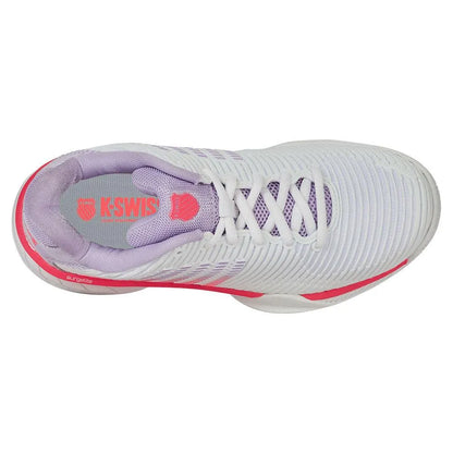 Women's Hypercourt Express 2 Tennis Shoes White and Orchid Petal