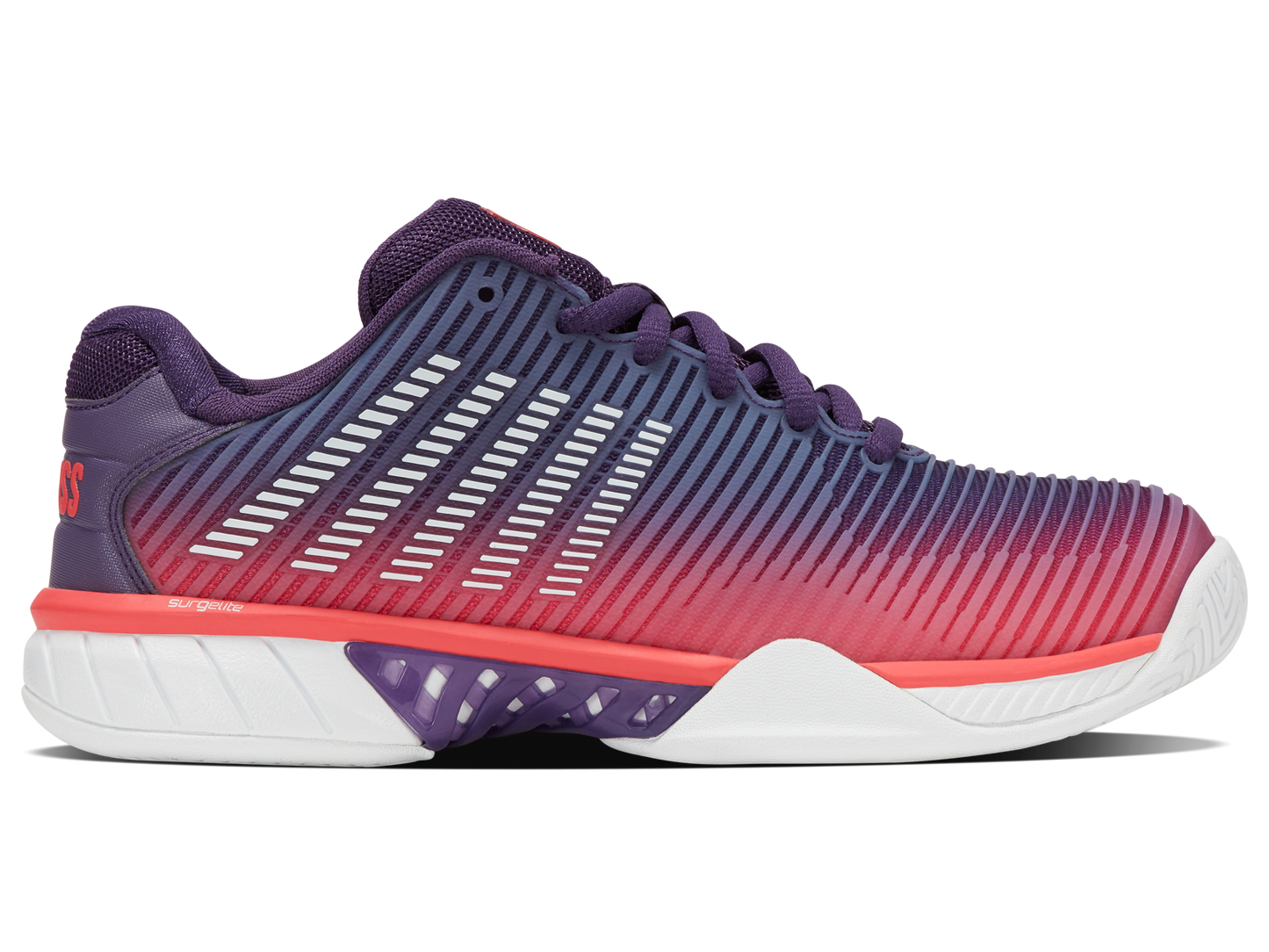 K-Swiss Women's Shoes Hypercourt Express 2 | Purple Plumeria/White/Hot Coral