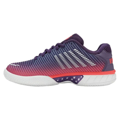 Women's Hypercourt Express 2 Tennis Shoes Purple Plumeria and White