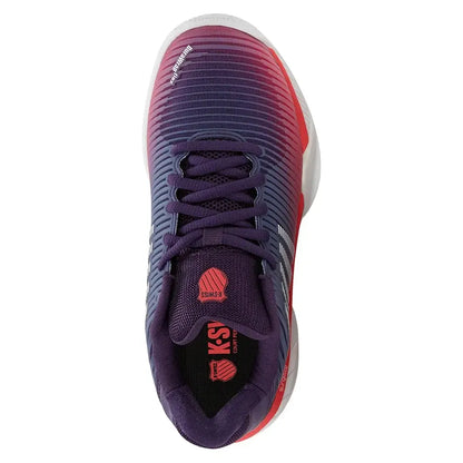 Women's Hypercourt Express 2 Tennis Shoes Purple Plumeria and White