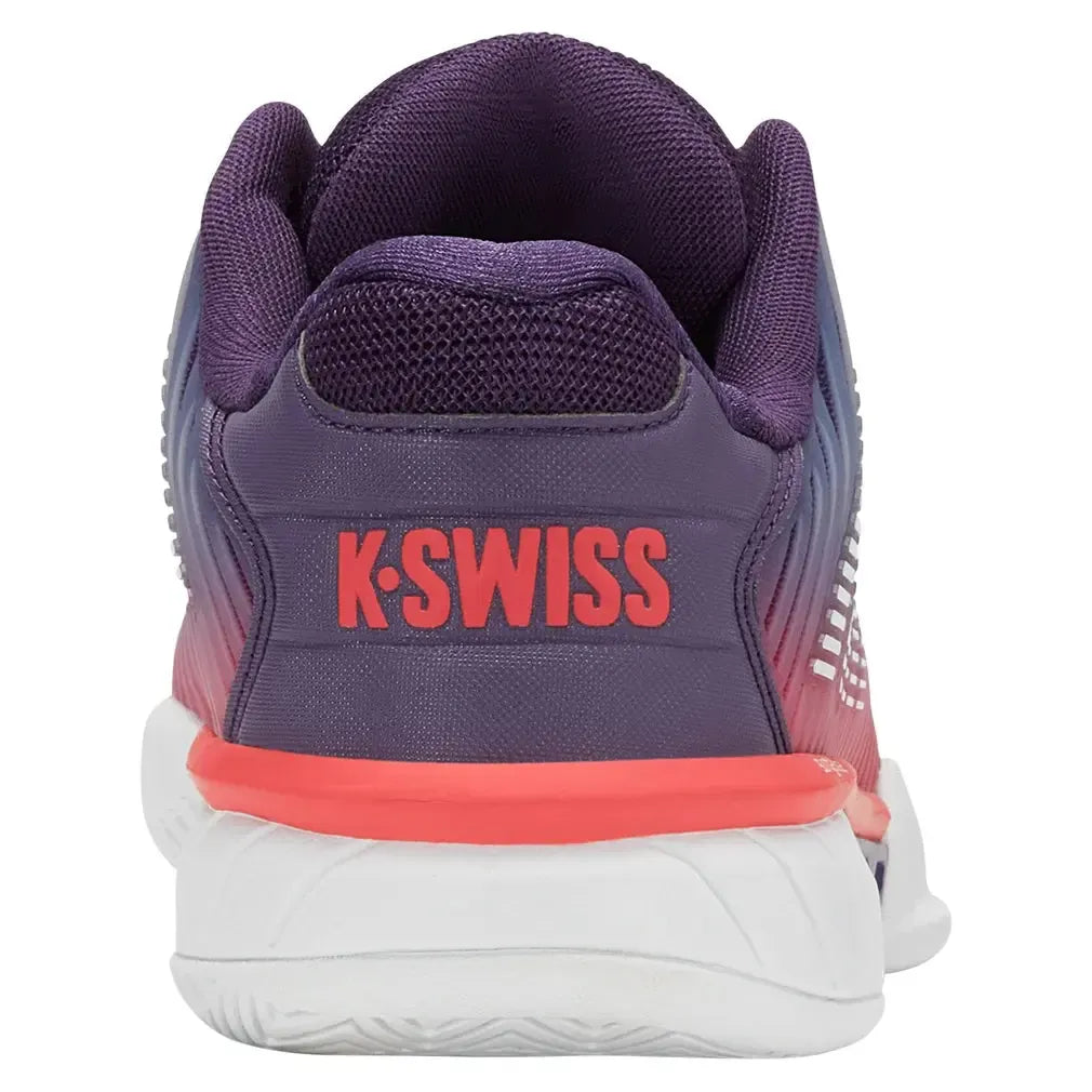 Women's Hypercourt Express 2 Tennis Shoes Purple Plumeria and White