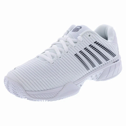 Women's Hypercourt Express 2 Clay Tennis Shoes White and Black-Footwear-K-Swiss-96614-102Bcopy-1-[Sku]-Tennis Express