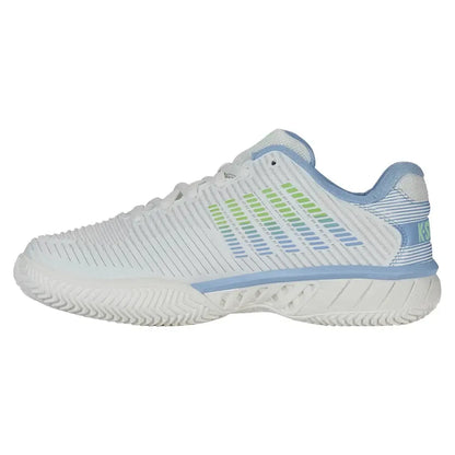 Women's Hypercourt Express 2 Clay Tennis Shoes Lucent White and Dutch Canal