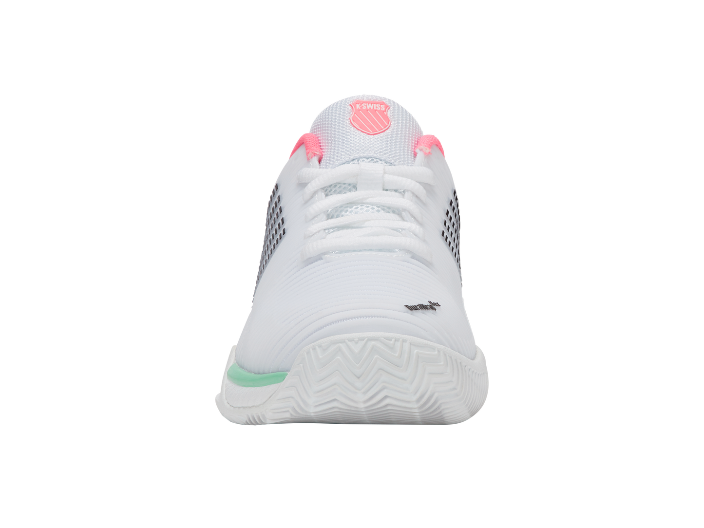 K-Swiss Women's Shoes Hypercourt Express 2 Clay | White/Neon Pastel Pink/Black